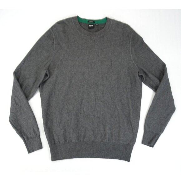 HUGO BOSS Mens Giovanni Crewneck Sweater Size XL‎ Cotton Wool Blend Regular - Picture 1 of 7